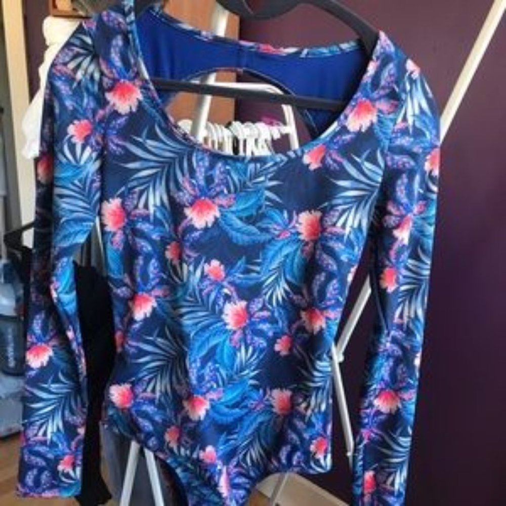 One piece, long-sleeve swimsuit by Mona